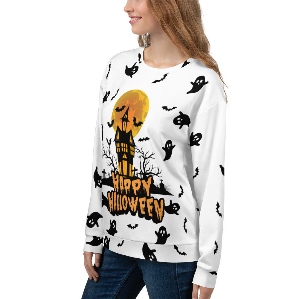 Halloween - Ghost All-Over Print Unisex Sweatshirt