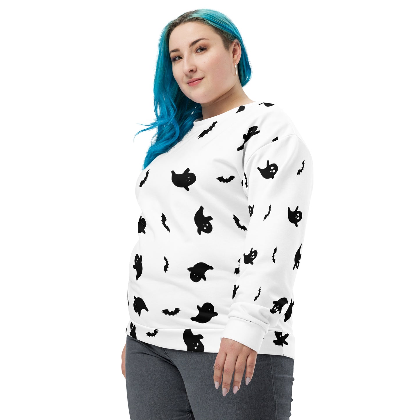 Halloween | Ghost Print | Unisex Sweatshirt