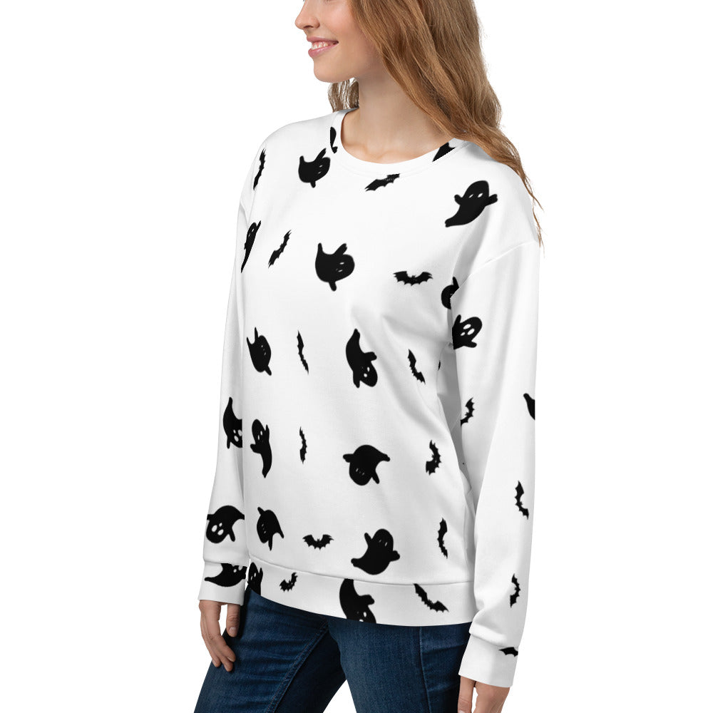 Halloween | Ghost Print | Unisex Sweatshirt