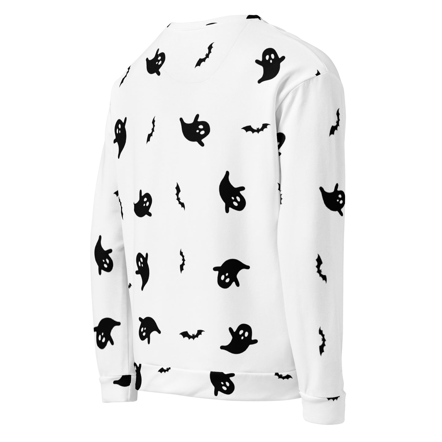 Halloween - Ghost with Moon Allover print - Unisex Sweatshirt