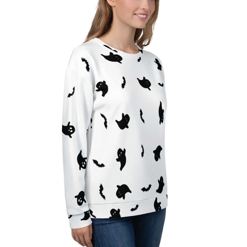 Halloween | Ghost Print | Unisex Sweatshirt