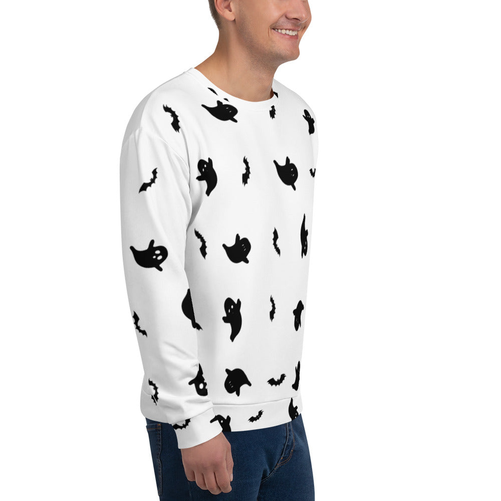 Halloween | Ghost Print | Unisex Sweatshirt