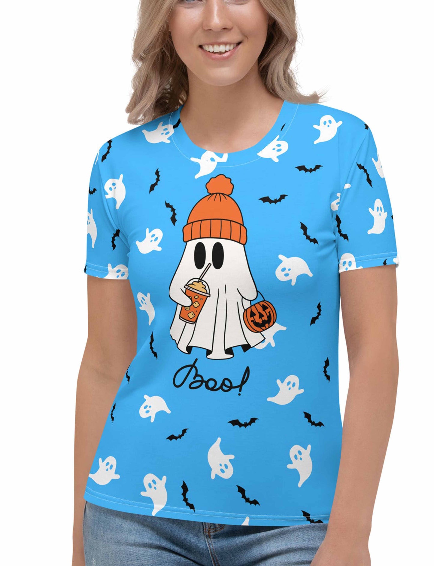 Halloween Ghost Boo! All-Over Print Women's T-shirt