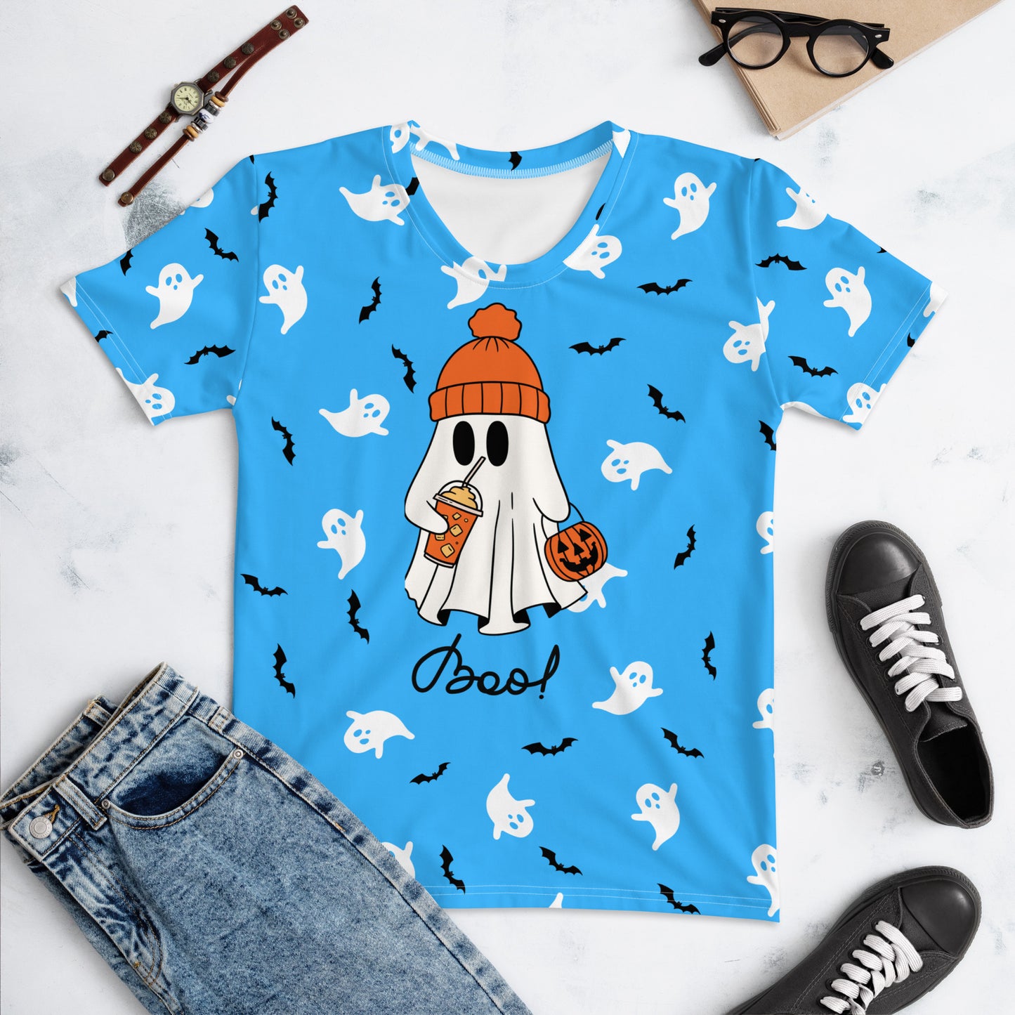 Halloween Ghost Boo! All-Over Print Women's T-shirt