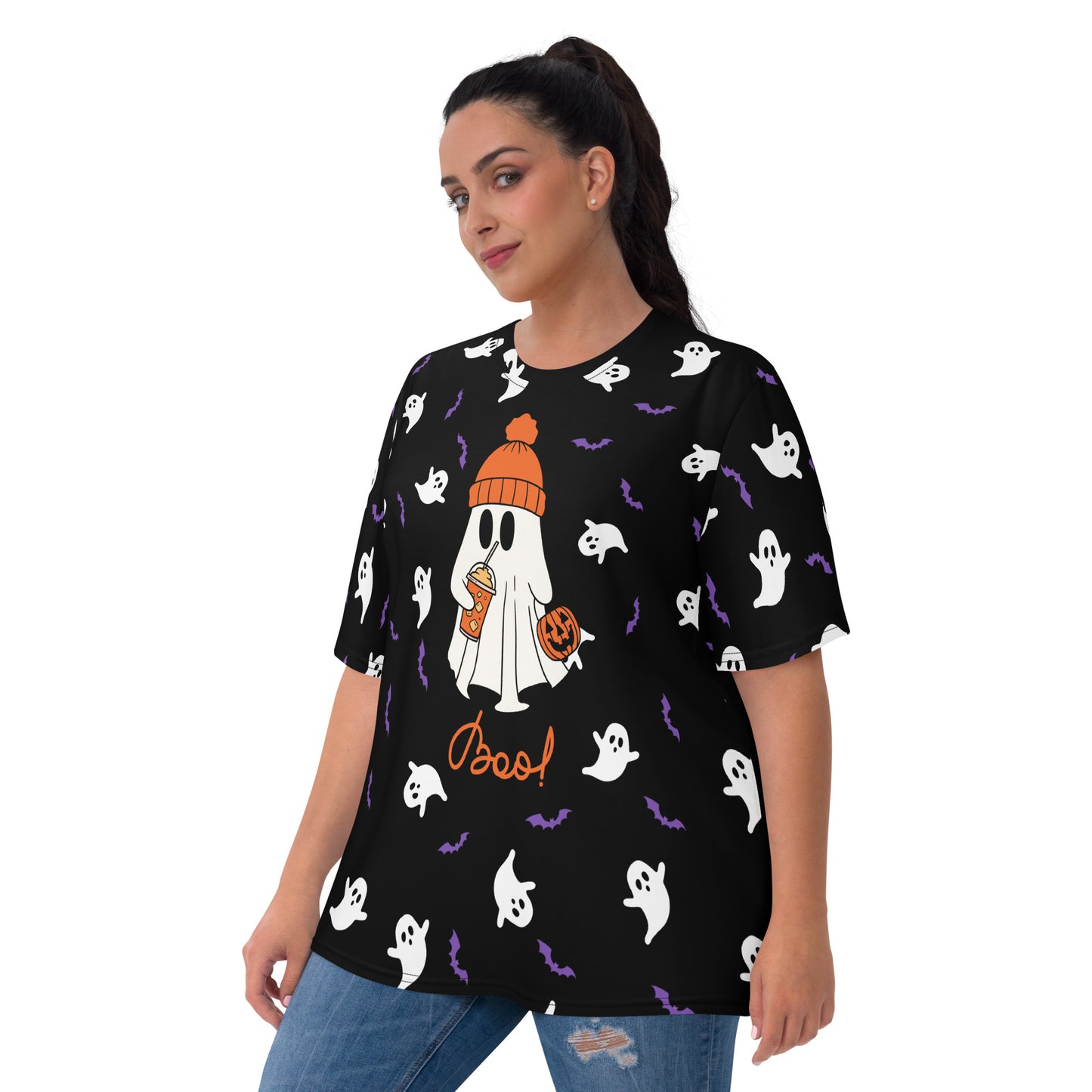 Halloween - Ghost- Boo! All-Over Print Women's T-shirt