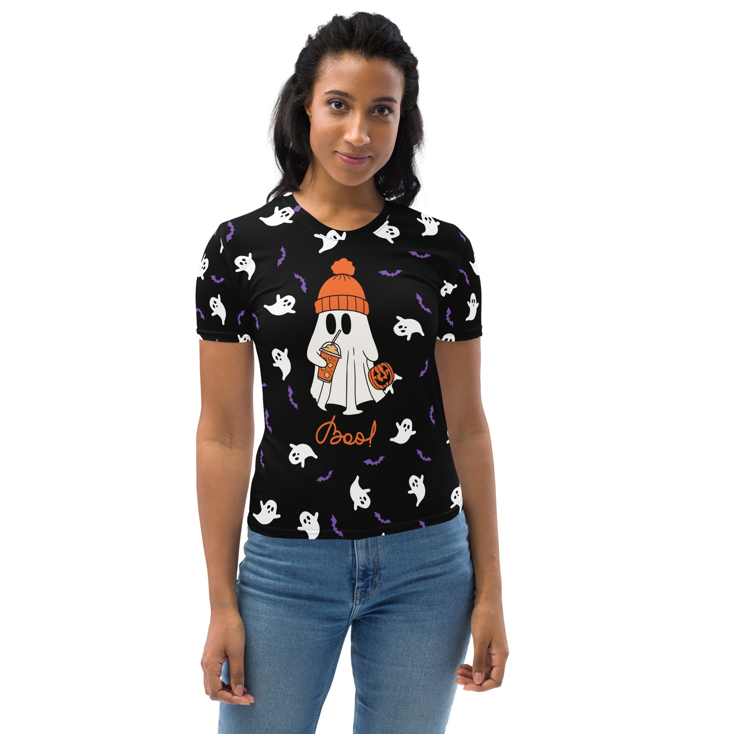 Halloween - Ghost- Boo! All-Over Print Women's T-shirt