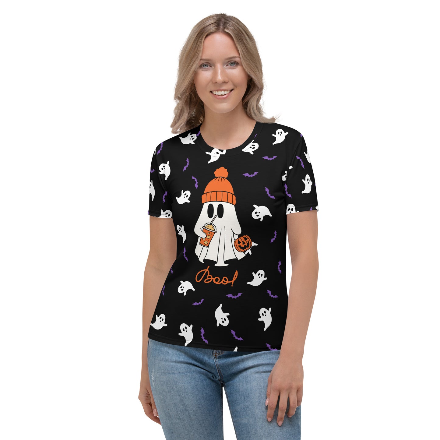 Halloween - Ghost- Boo! All-Over Print Women's T-shirt