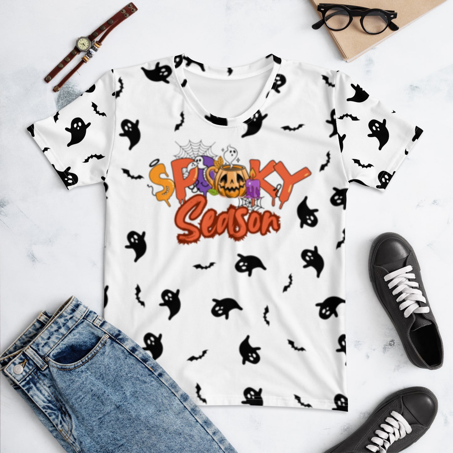 Halloween - Ghost Allover Print Women's T-shirt