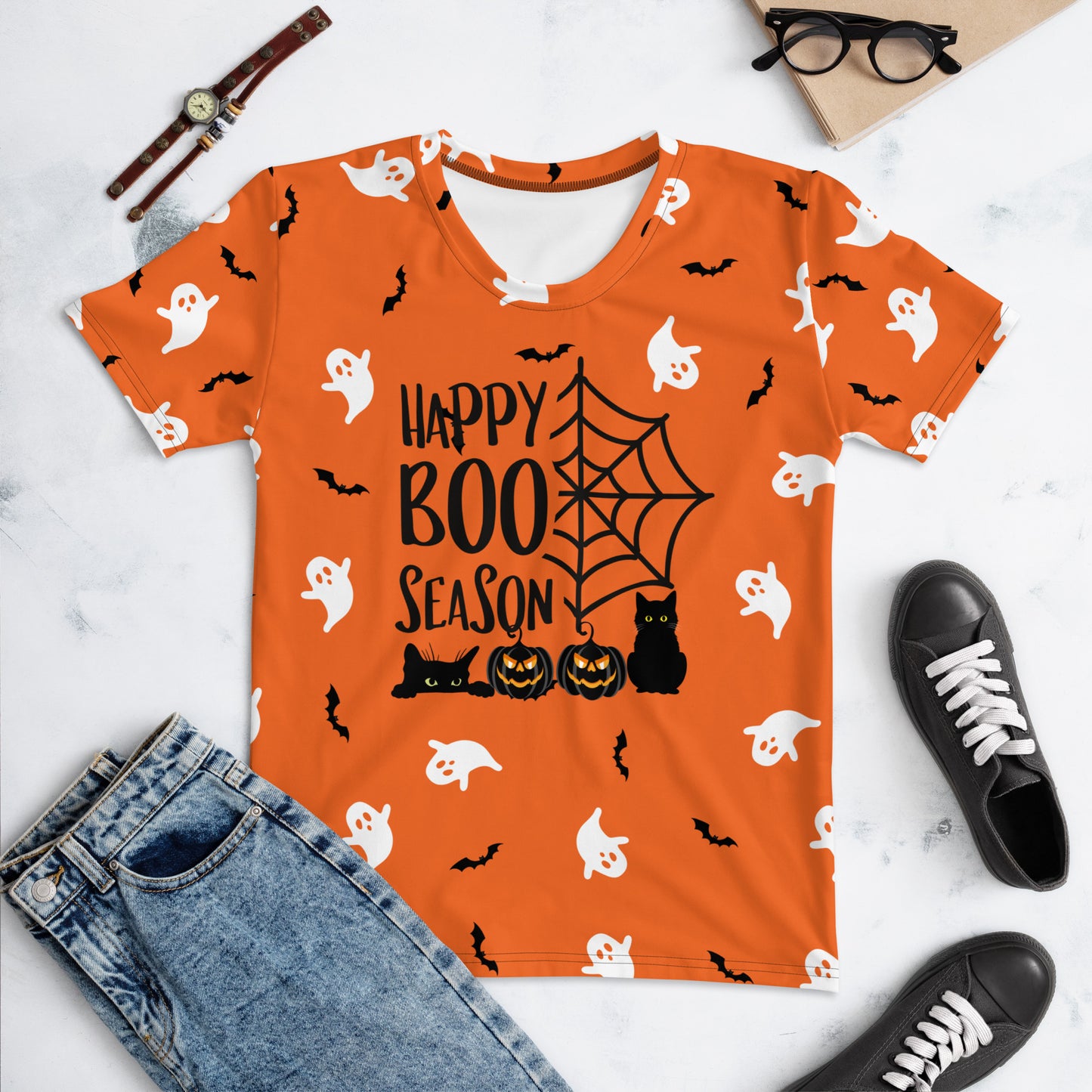 Halloween - Ghost -Boo! Allover Print Women's T-shirt