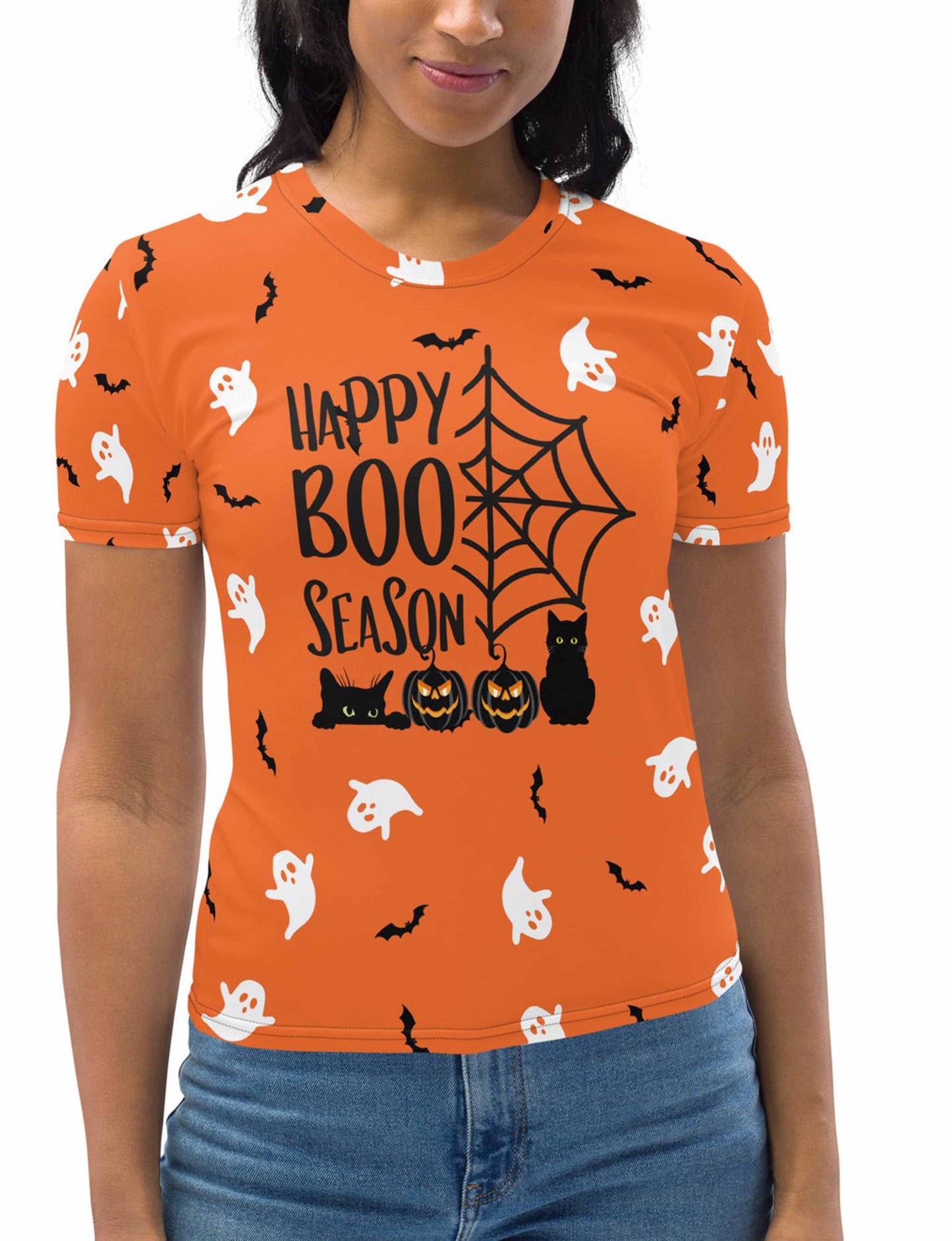 Halloween - Ghost -Boo! Allover Print Women's T-shirt