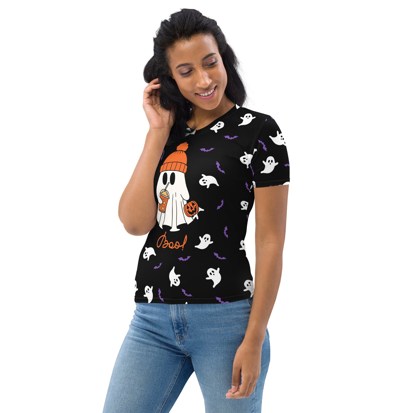 Halloween - Ghost- Boo! All-Over Print Women's T-shirt