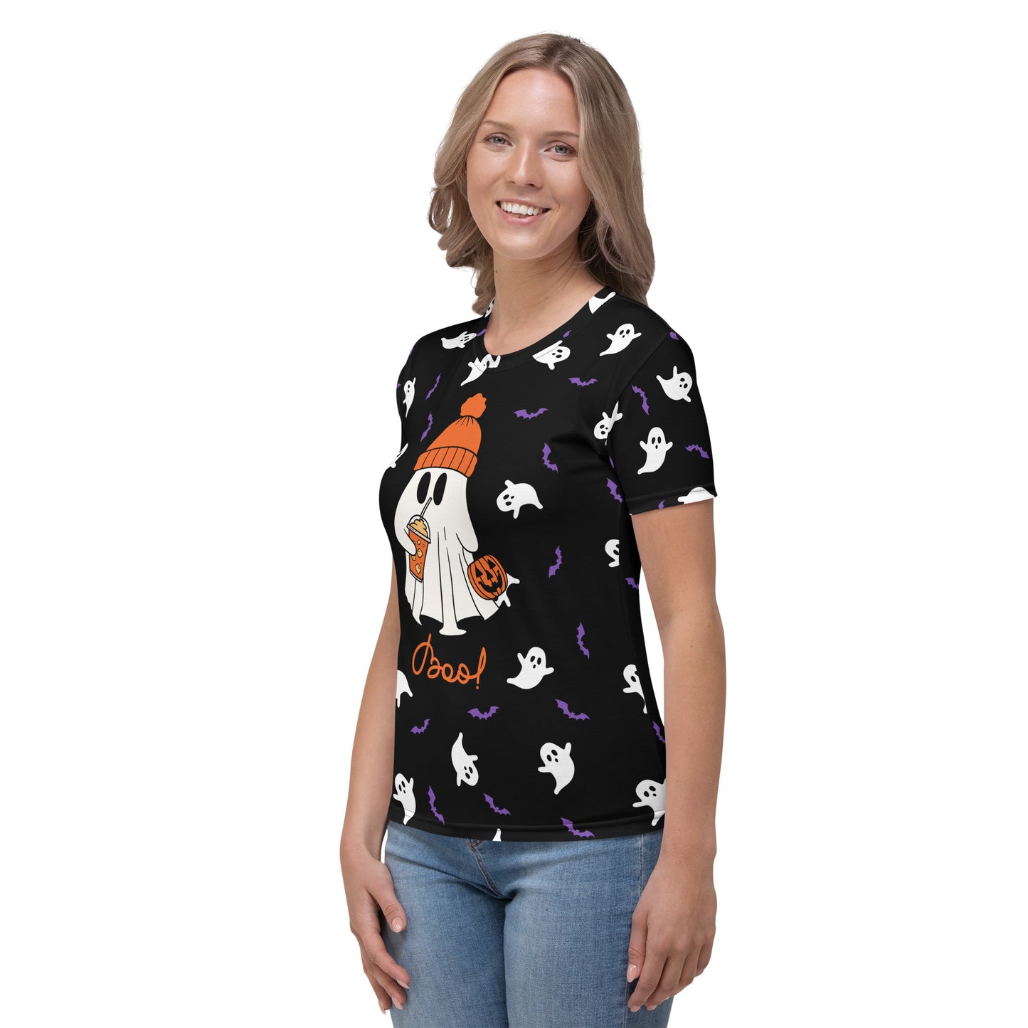 Halloween - Ghost- Boo! All-Over Print Women's T-shirt