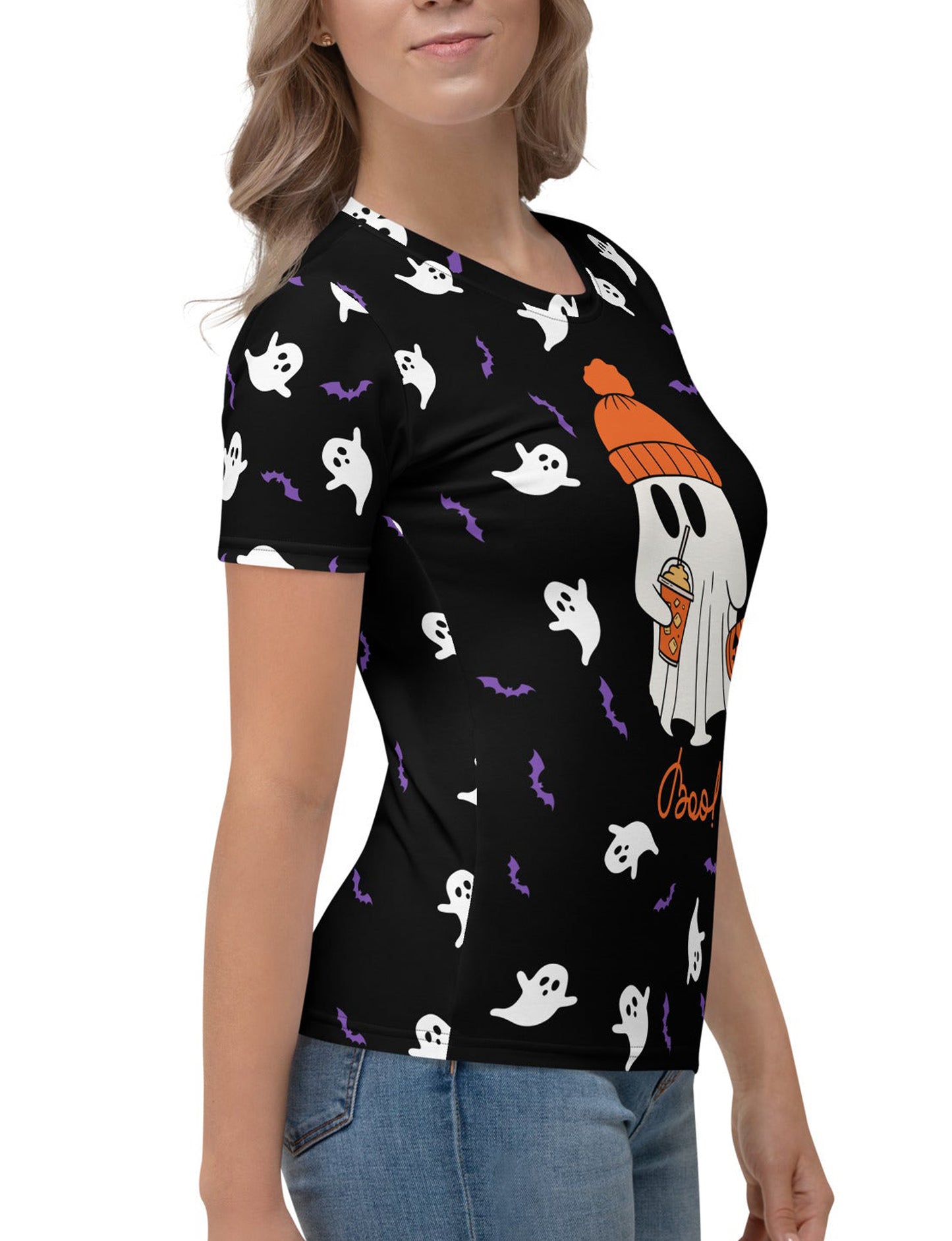 Halloween - Ghost- Boo! All-Over Print Women's T-shirt