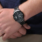 The Man, The Legend, The Best Dad | Engraved Design Black Chronograph Watch