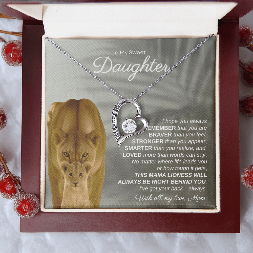 To My Sweet Daughter, I Hope You Always Remember | Forever Love Necklace