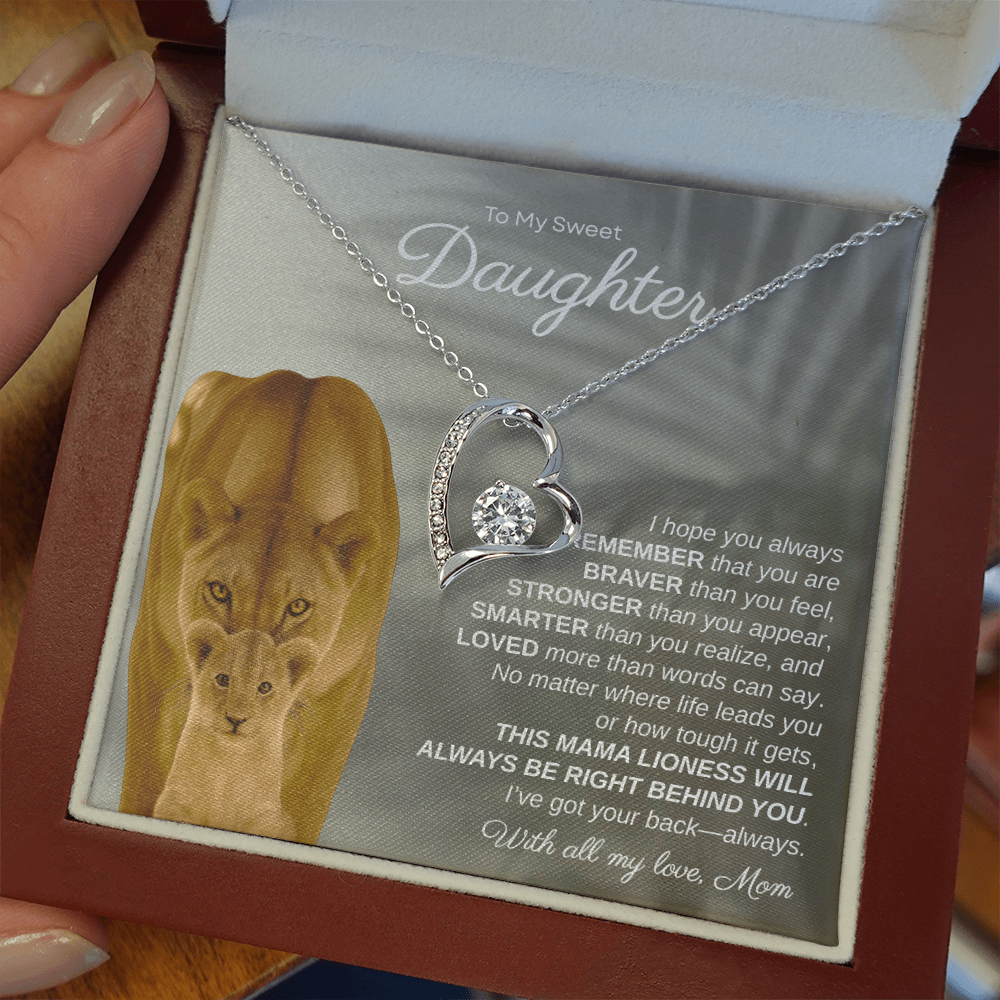 To My Sweet Daughter, I Hope You Always Remember | Forever Love Necklace