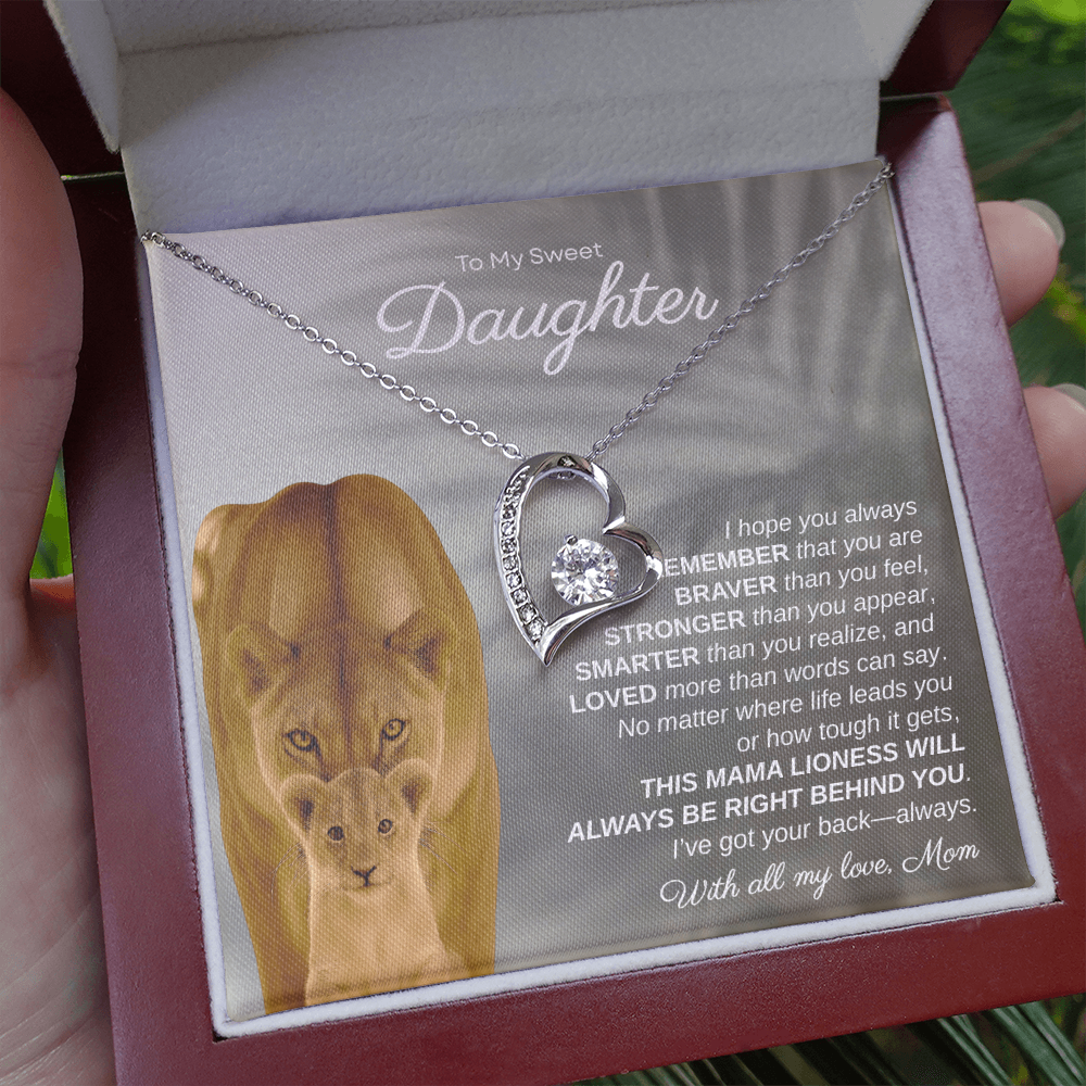 To My Sweet Daughter, I Hope You Always Remember | Forever Love Necklace