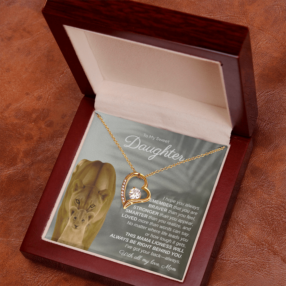 To My Sweet Daughter, I Hope You Always Remember | Forever Love Necklace