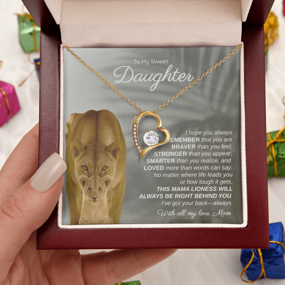 To My Sweet Daughter, I Hope You Always Remember | Forever Love Necklace
