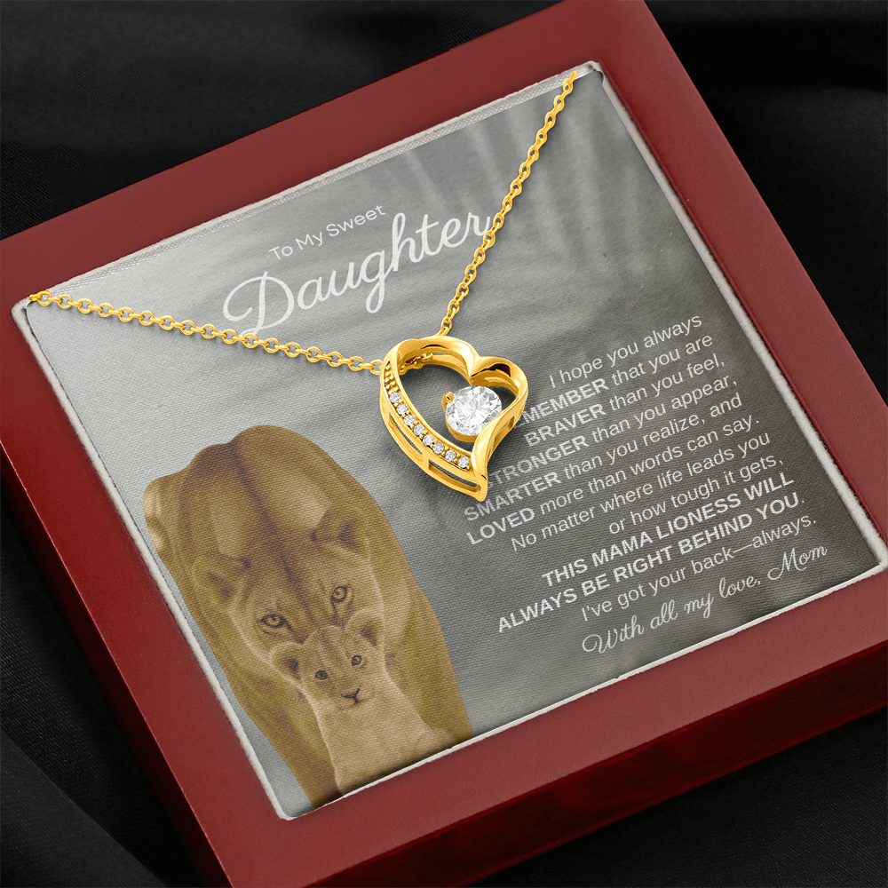 To My Sweet Daughter, I Hope You Always Remember | Forever Love Necklace