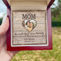 To My Mom with Love from the Heart Necklace
