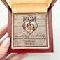 To My Mom with Love from the Heart Necklace