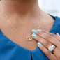 To My Mom with Love from the Heart Necklace