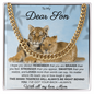 To My Dear Son | I Hope You Always Remember | Men's | Cuban Link Necklace