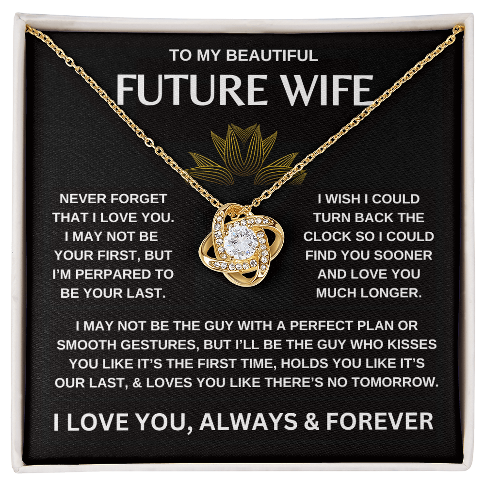 To My Beautiful Future Wife | Love Knot Necklace