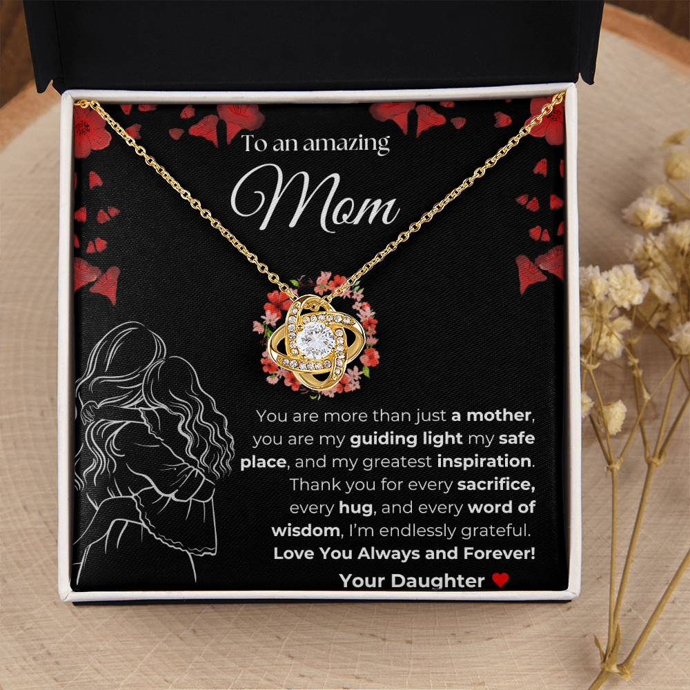 Mom you are amazing | You Are More than just a Mother | Love Knot Necklace