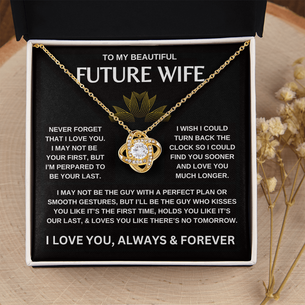 To My Beautiful Future Wife | Love Knot Necklace