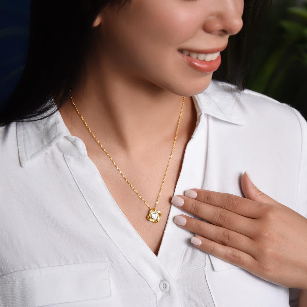 To My Beautiful Daughter | This Old Heart Will Love you Always | Love Knot Necklace