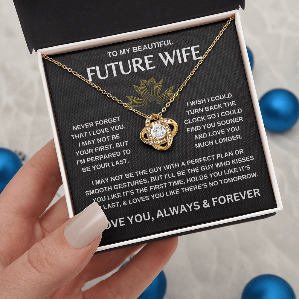 To My Beautiful Future Wife | Love Knot Necklace