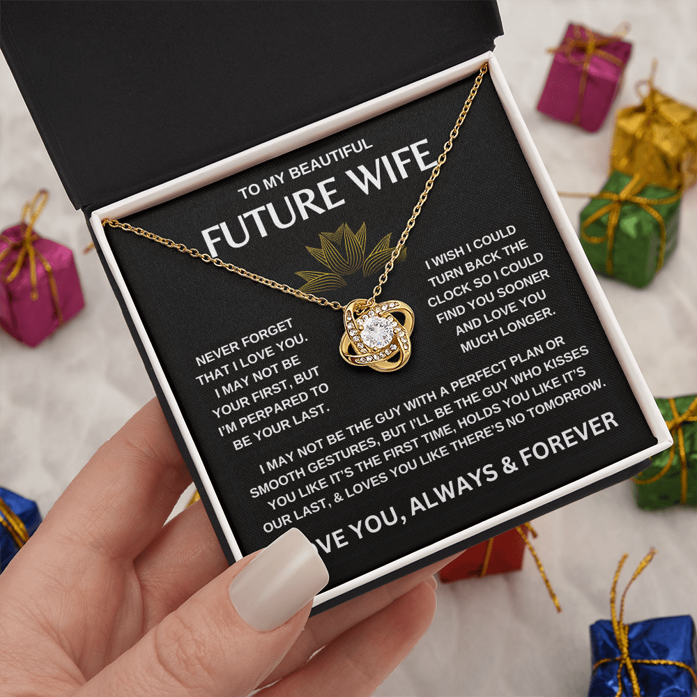 To My Beautiful Future Wife | Love Knot Necklace