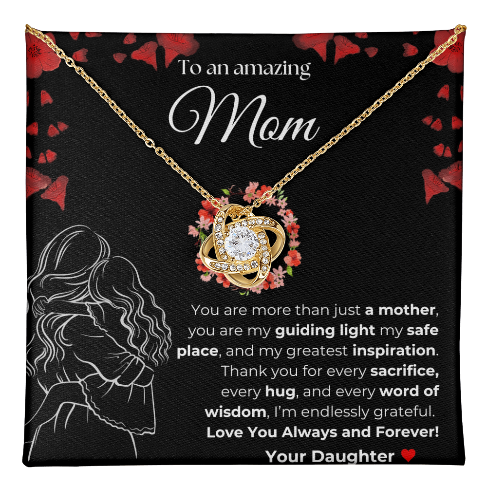 Mom you are amazing | You Are More than just a Mother | Love Knot Necklace