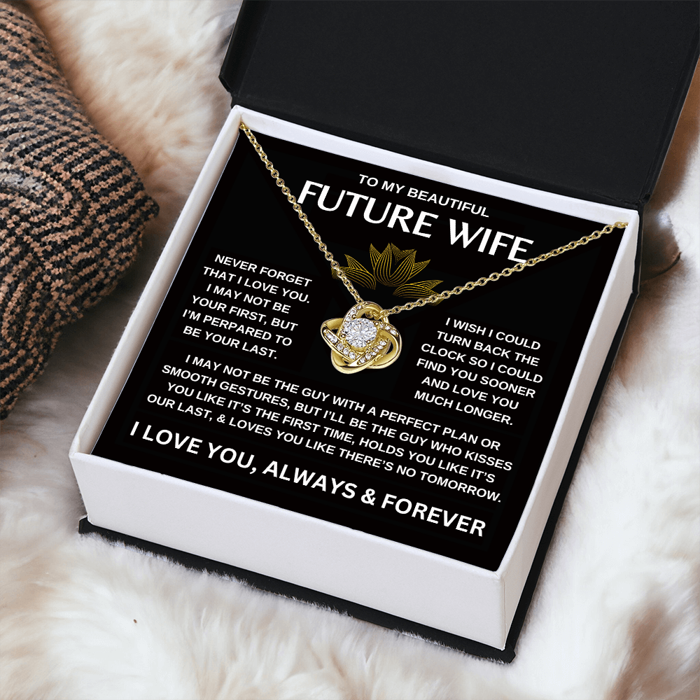 To My Beautiful Future Wife | Love Knot Necklace