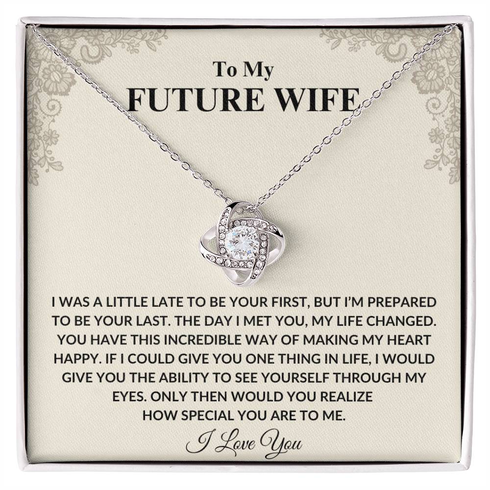 To My Future Wife | love Knot Necklace
