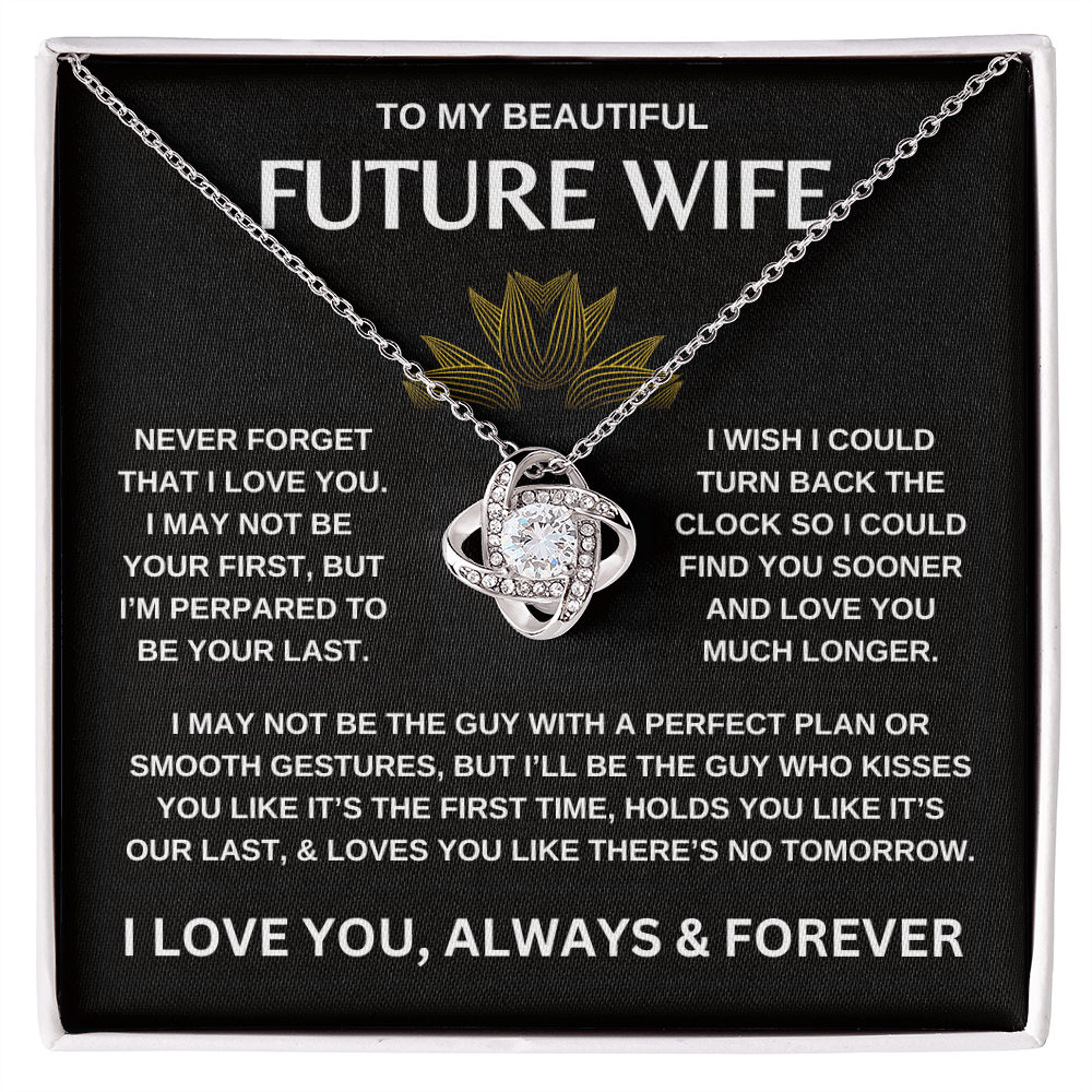 To My Beautiful Future Wife | Love Knot Necklace
