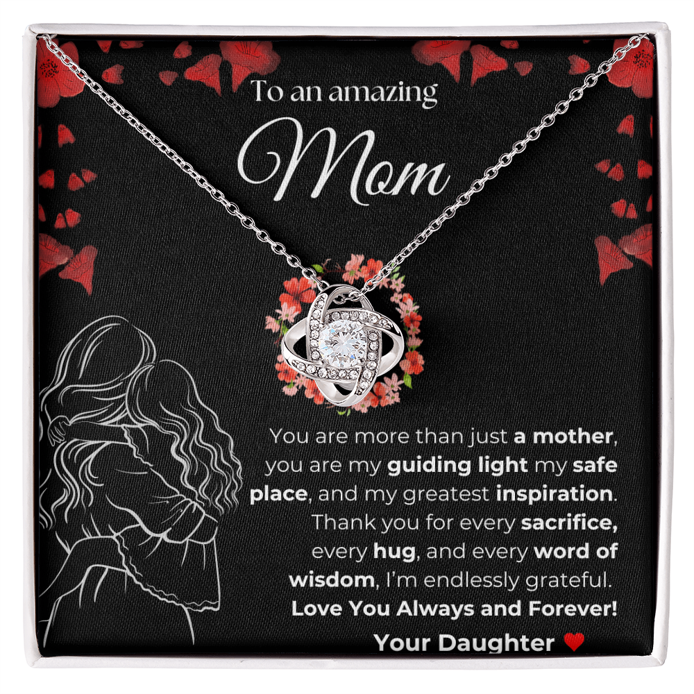 Mom you are amazing | You Are More than just a Mother | Love Knot Necklace