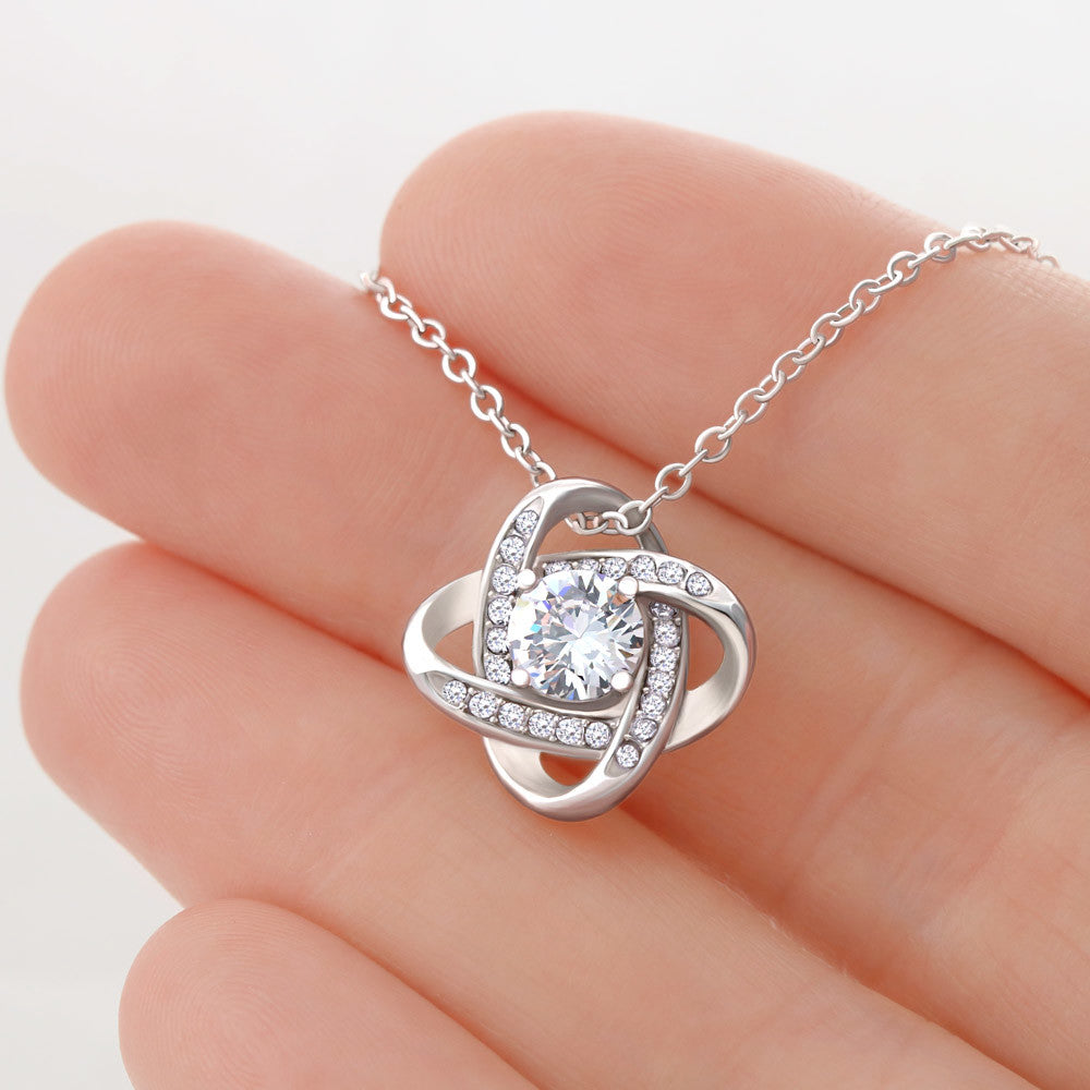 To My Beautiful Daughter | This Old Heart Will Love you Always | Love Knot Necklace
