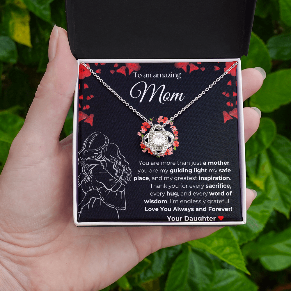 Mom you are amazing | You Are More than just a Mother | Love Knot Necklace