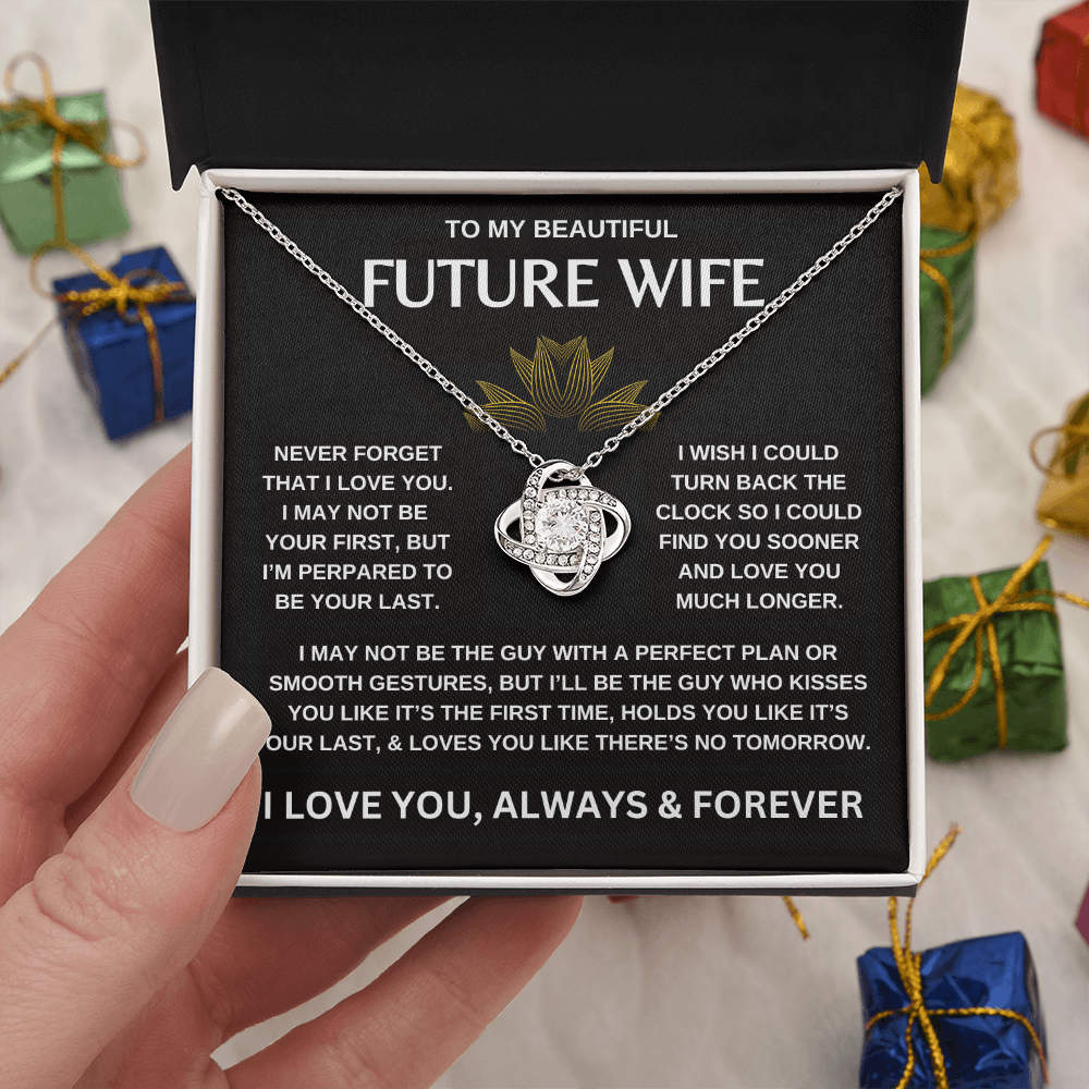 To My Beautiful Future Wife | Love Knot Necklace
