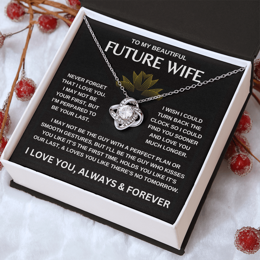 To My Beautiful Future Wife | Love Knot Necklace