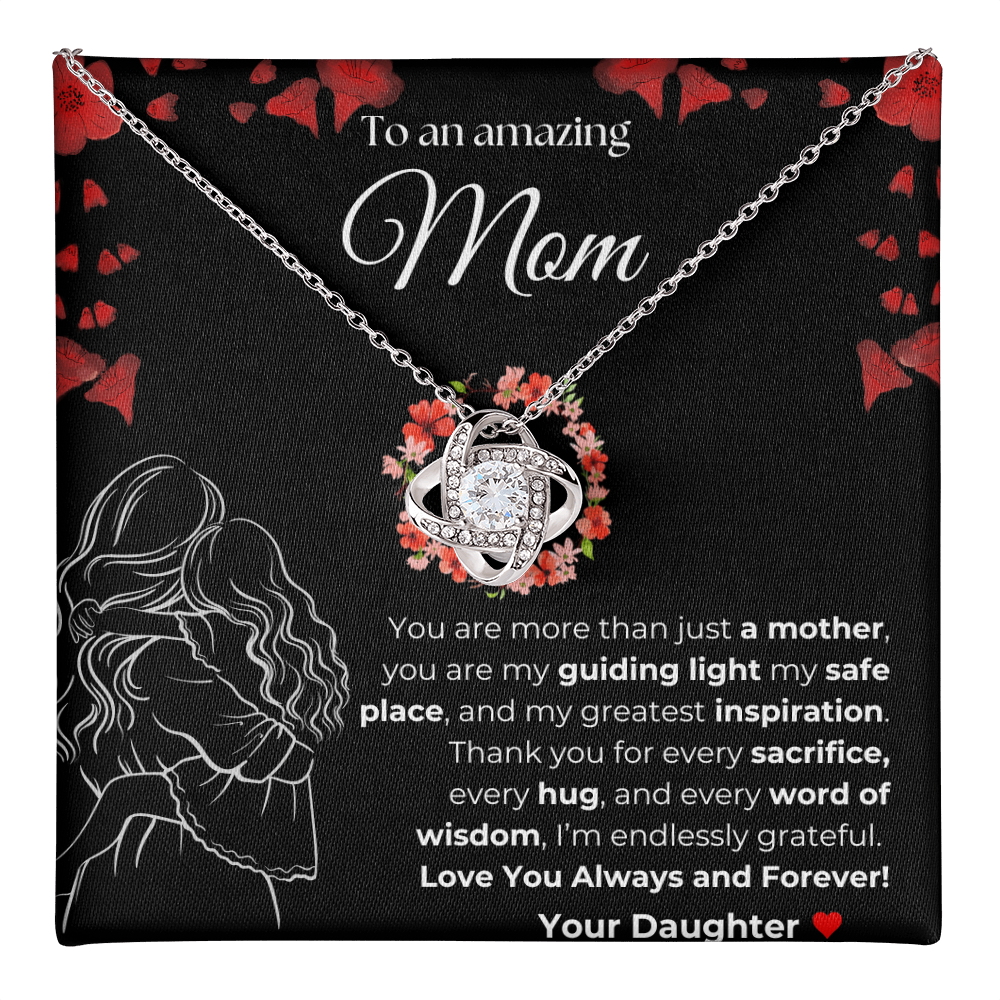 Mom you are amazing | You Are More than just a Mother | Love Knot Necklace