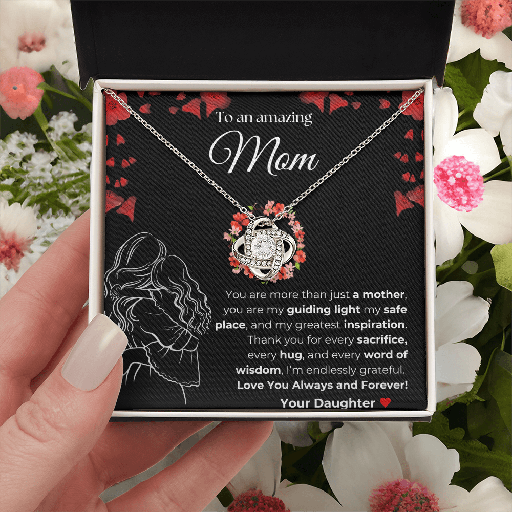 Mom you are amazing | You Are More than just a Mother | Love Knot Necklace