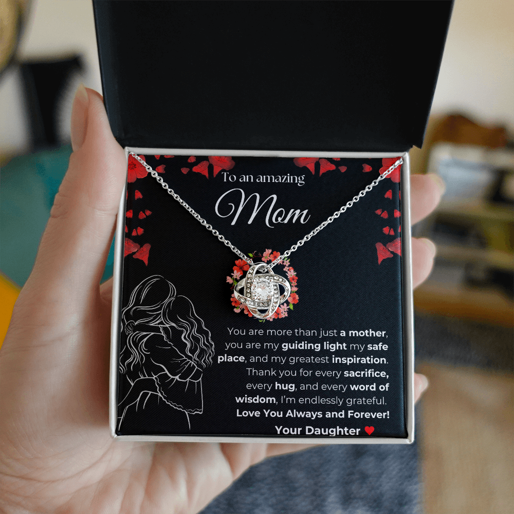 Mom you are amazing | You Are More than just a Mother | Love Knot Necklace