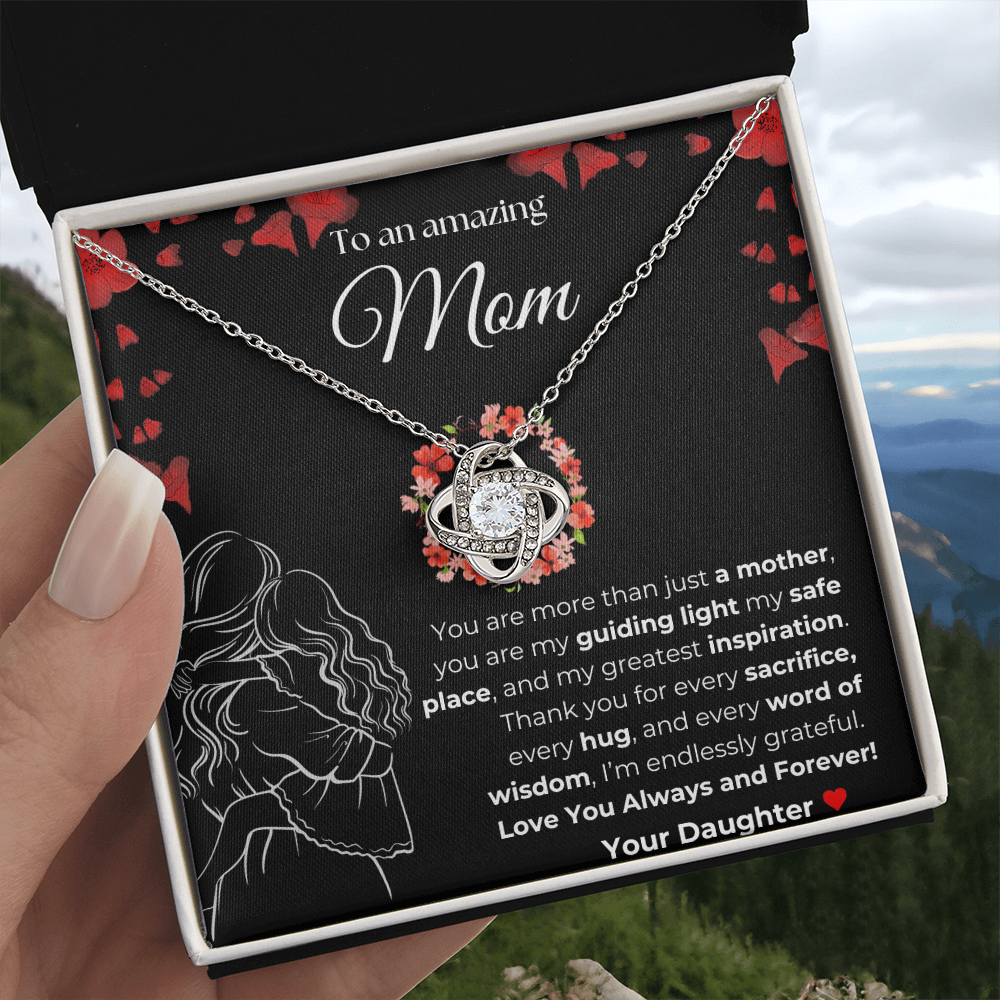 Mom you are amazing | You Are More than just a Mother | Love Knot Necklace