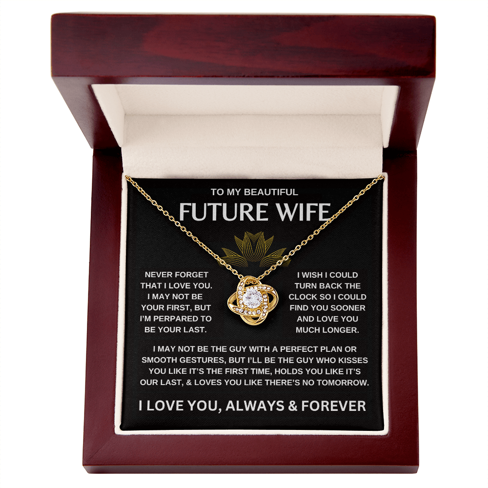 To My Beautiful Future Wife | Love Knot Necklace