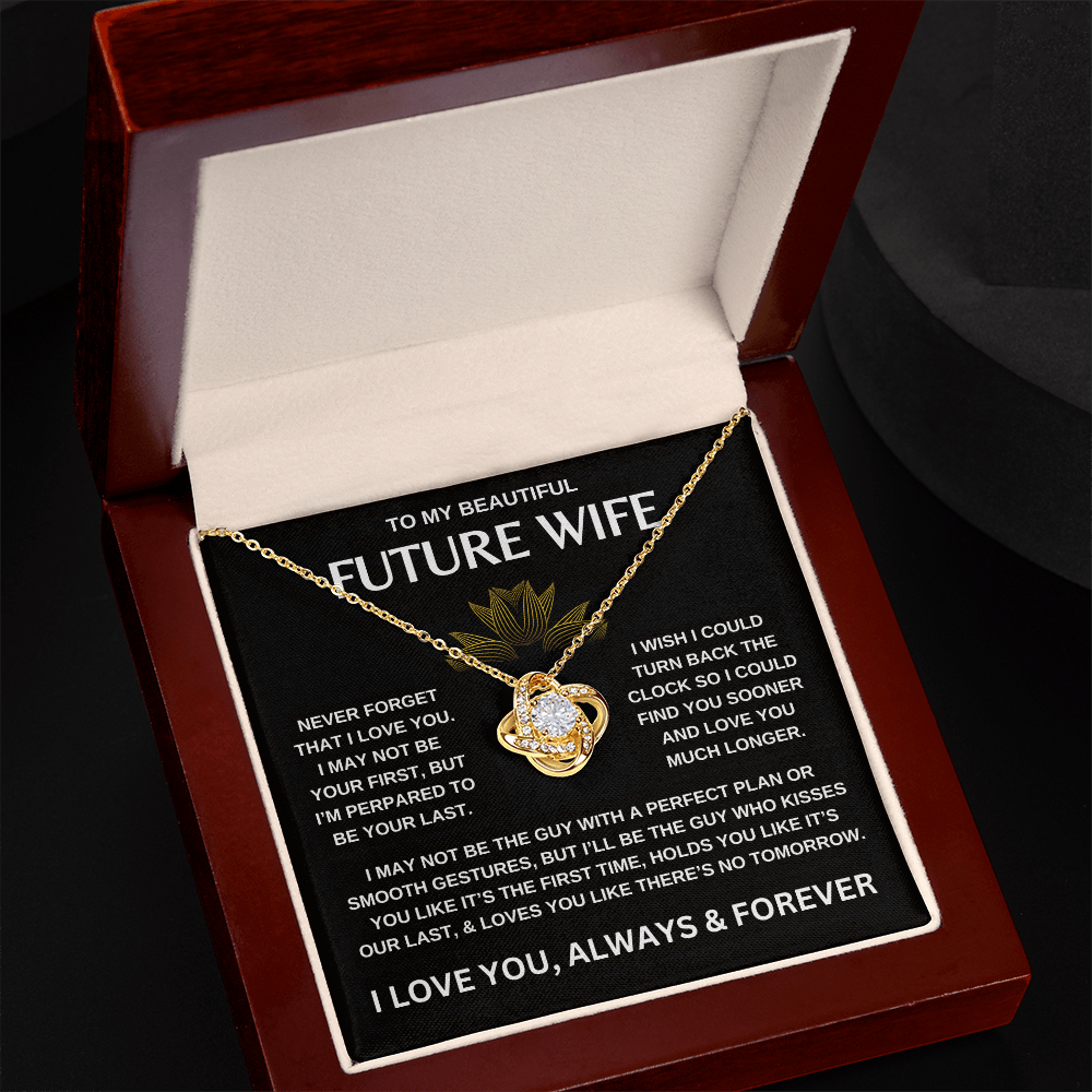 To My Beautiful Future Wife | Love Knot Necklace