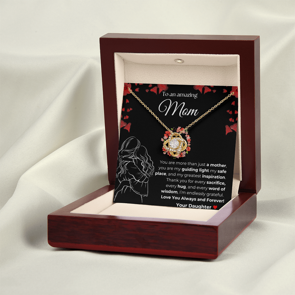 Mom you are amazing | You Are More than just a Mother | Love Knot Necklace